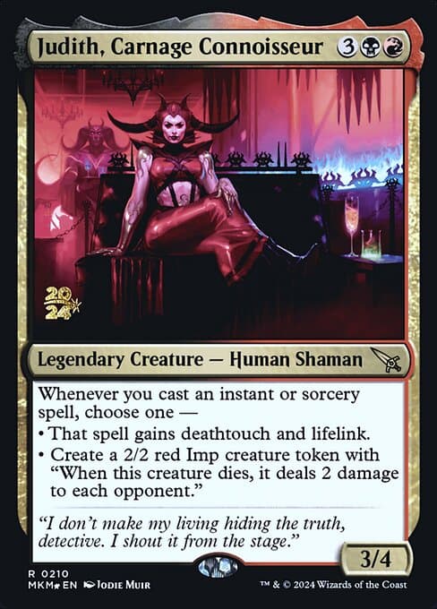 Judith, Carnage Connoisseur from Murders at Karlov Manor Promos (Rare)