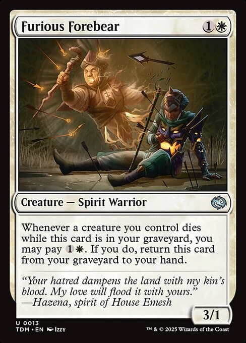 Furious Forebear from Tarkir: Dragonstorm (Uncommon)