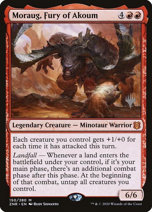 Moraug, Fury of Akoum from Zendikar Rising Promos (Mythic)