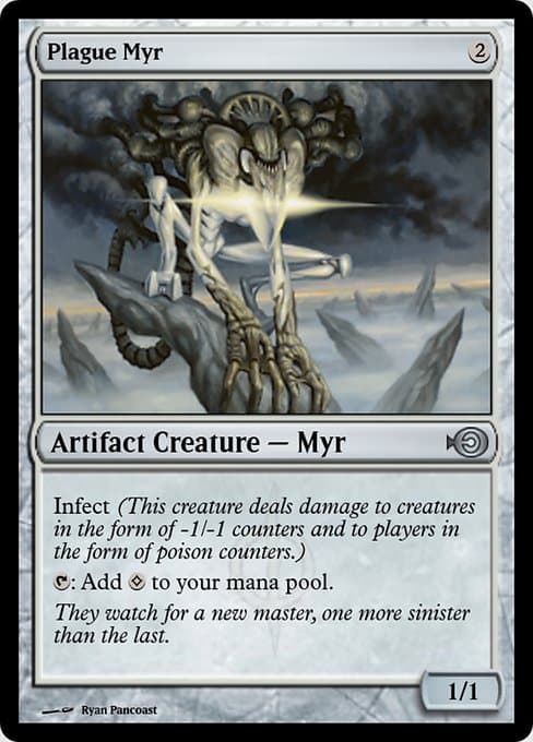 Plague Myr from Magic Online Promos (Uncommon)
