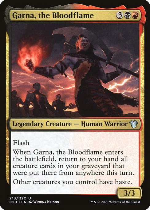 Garna, the Bloodflame from Commander 2020 (Uncommon)