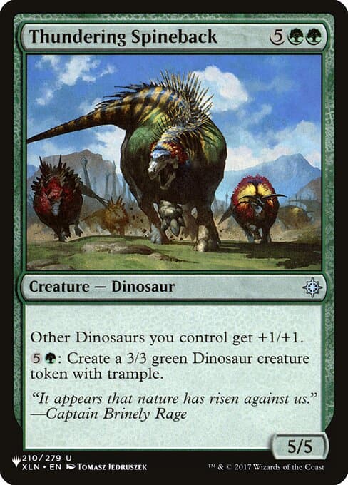 Thundering Spineback from The List (Uncommon)