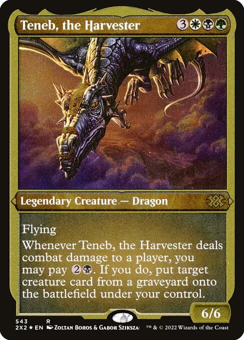 Teneb, the Harvester from Double Masters 2022 (Rare)