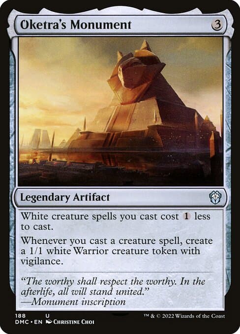 Oketra's Monument from Dominaria United Commander (Uncommon)