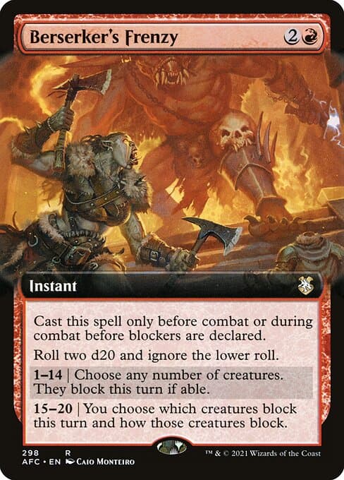 Berserker's Frenzy from Forgotten Realms Commander (Rare)