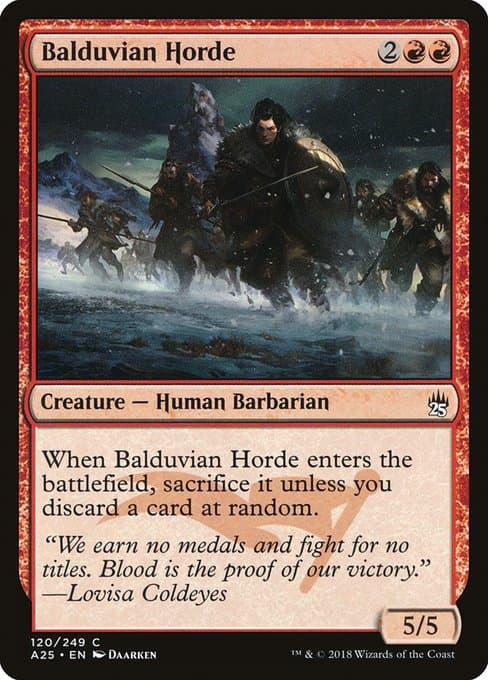 Balduvian Horde from Masters 25 (Common)