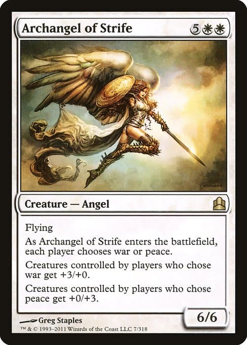 Archangel of Strife from Commander 2011 (Rare)