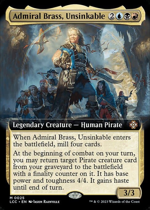 Admiral Brass, Unsinkable from The Lost Caverns of Ixalan Commander (Mythic)