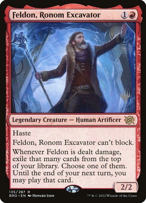 Feldon, Ronom Excavator from The Brothers' War Promos (Rare)