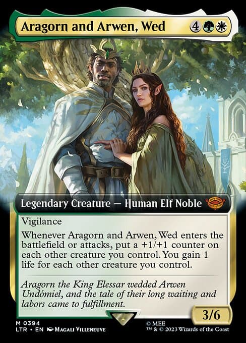 Aragorn and Arwen, Wed from The Lord of the Rings: Tales of Middle-earth (Mythic)