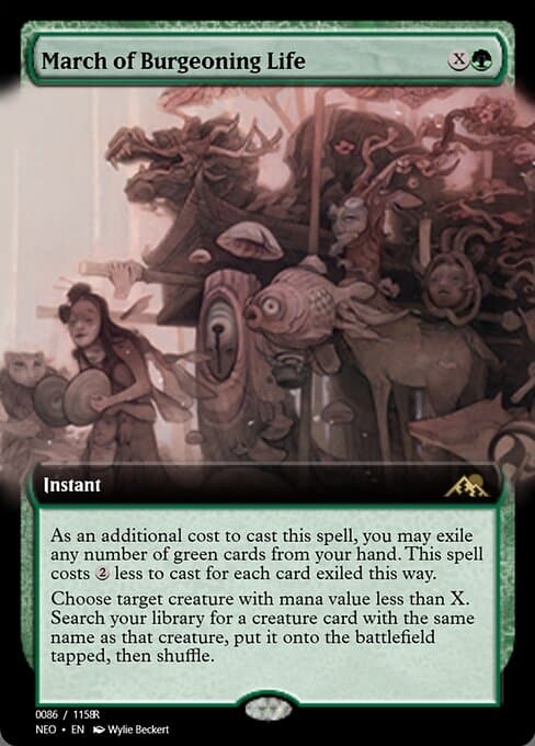 March of Burgeoning Life from Magic Online Promos (Rare)