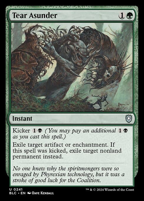 Tear Asunder from Bloomburrow Commander (Uncommon)