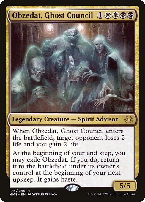 Obzedat, Ghost Council from Modern Masters 2017 (Rare)