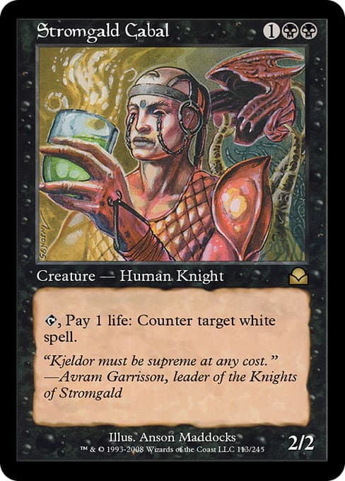Stromgald Cabal from Masters Edition II (Rare)