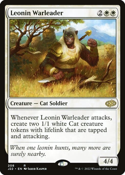 Leonin Warleader from Jumpstart 2022 (Rare)