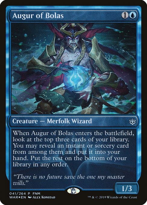 Augur of Bolas from War of the Spark Promos (Uncommon)