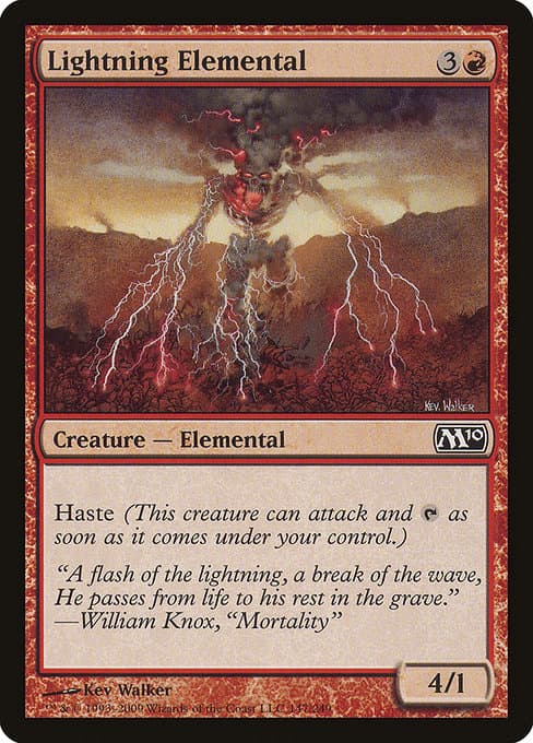 Lightning Elemental from Magic 2010 (Common)