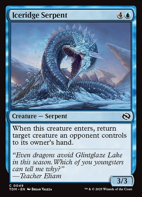 Iceridge Serpent from Tarkir: Dragonstorm (Common)