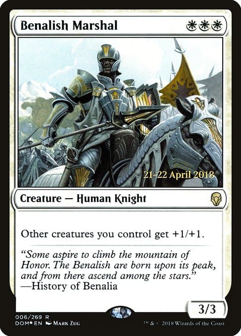 Benalish Marshal from Dominaria Promos (Rare)