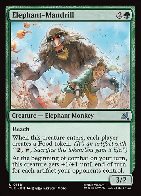 Elephant-Mandrill from Avatar: The Last Airbender Eternal (Uncommon)
