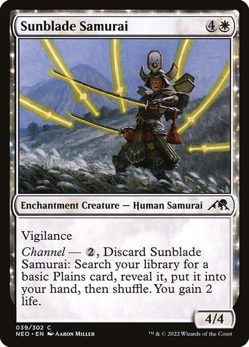 Sunblade Samurai from Kamigawa: Neon Dynasty (Common)
