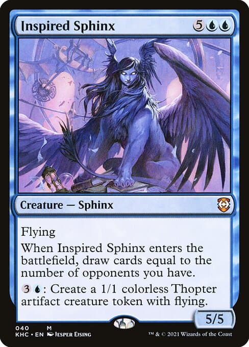 Inspired Sphinx from Kaldheim Commander (Mythic)