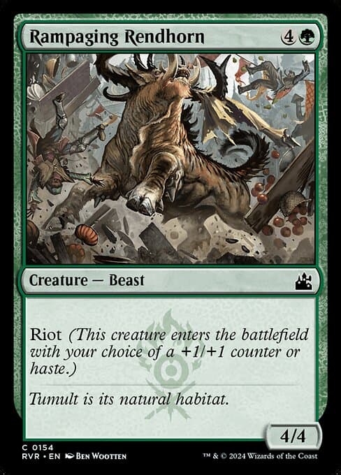 Rampaging Rendhorn from Ravnica Remastered (Common)