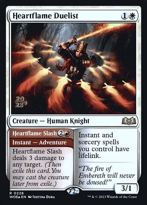 Heartflame Duelist // Heartflame Slash from Wilds of Eldraine Promos (Rare)