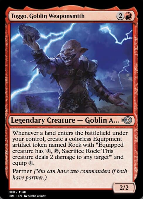 Toggo, Goblin Weaponsmith from Magic Online Promos (Uncommon)