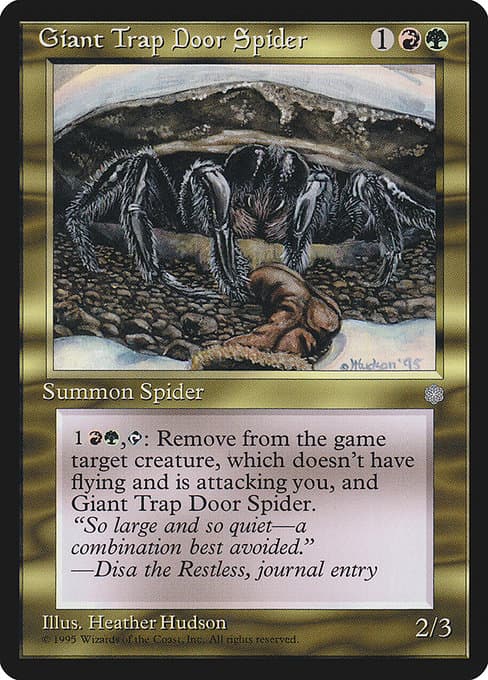 Giant Trap Door Spider from Ice Age (Uncommon)