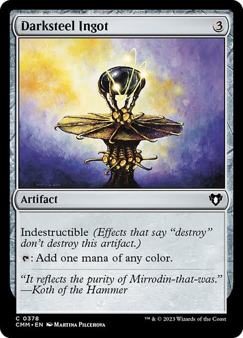 Darksteel Ingot from Commander Masters (Common)