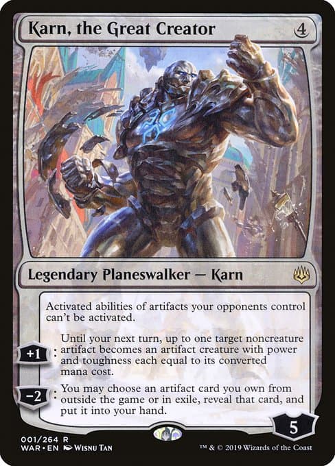 Karn, the Great Creator from War of the Spark (Rare)