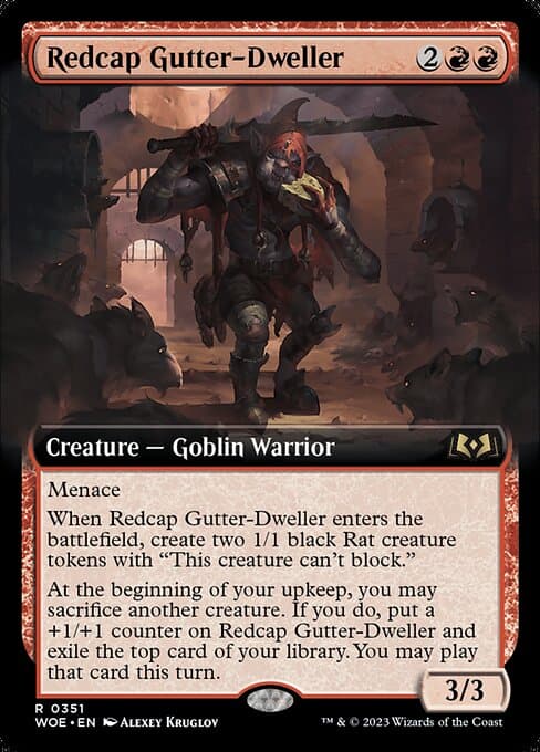 Redcap Gutter-Dweller from Wilds of Eldraine (Rare)