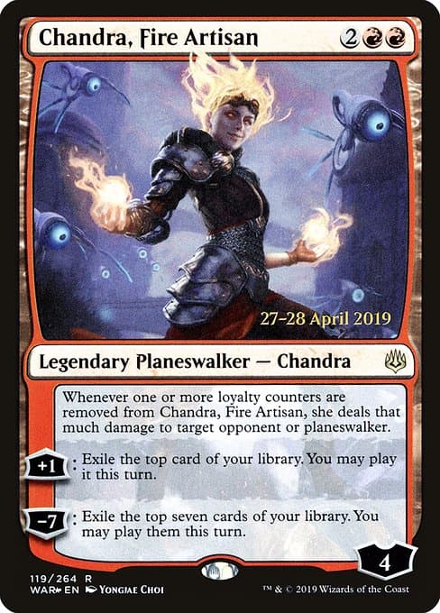Chandra, Fire Artisan from War of the Spark Promos (Rare)