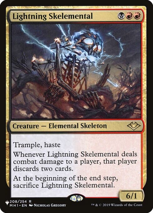 Lightning Skelemental from The List (Rare)