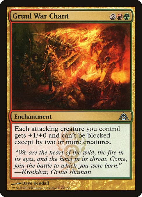 Gruul War Chant from Dragon's Maze (Uncommon)