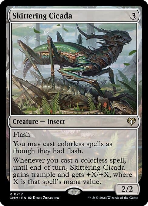 Skittering Cicada from Commander Masters (Rare)