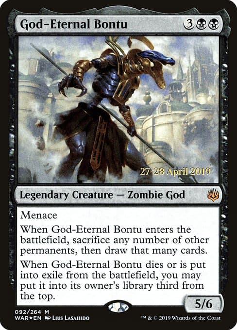 God-Eternal Bontu from War of the Spark Promos (Mythic)