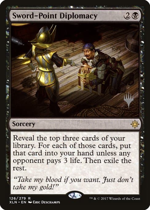 Sword-Point Diplomacy from Ixalan Promos (Rare)