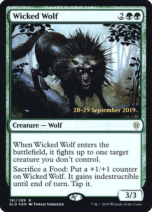 Wicked Wolf from Throne of Eldraine Promos (Rare)