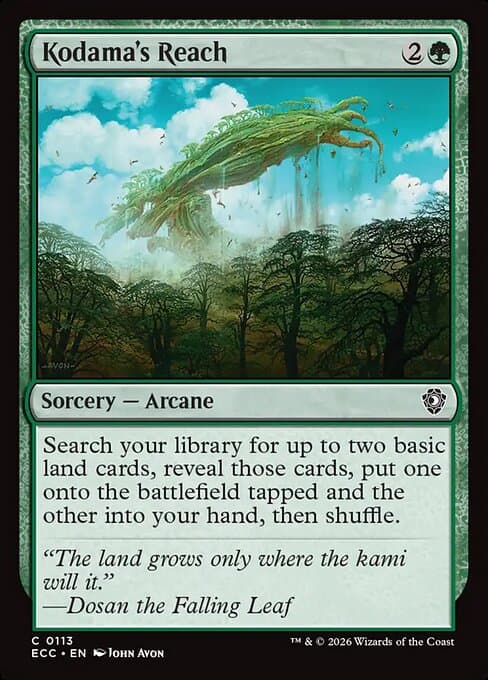 Kodama's Reach from Lorwyn Eclipsed Commander (Common)