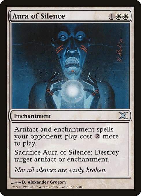 Aura of Silence from Tenth Edition (Uncommon)