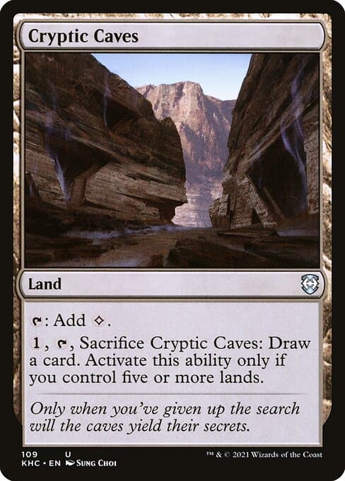 Cryptic Caves from Kaldheim Commander (Uncommon)