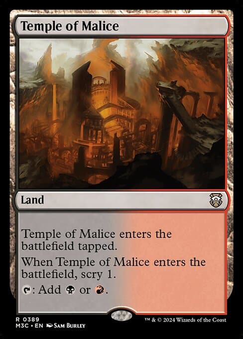 Temple of Malice from Modern Horizons 3 Commander (Rare)