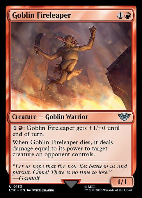 Goblin Fireleaper from The Lord of the Rings: Tales of Middle-earth (Uncommon)