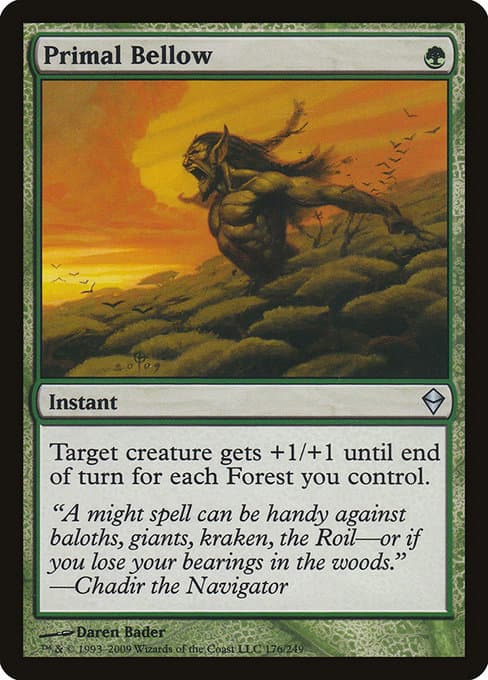 Primal Bellow from Zendikar (Uncommon)