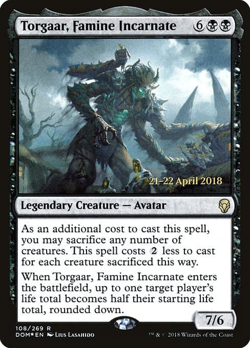 Torgaar, Famine Incarnate from Dominaria Promos (Rare)