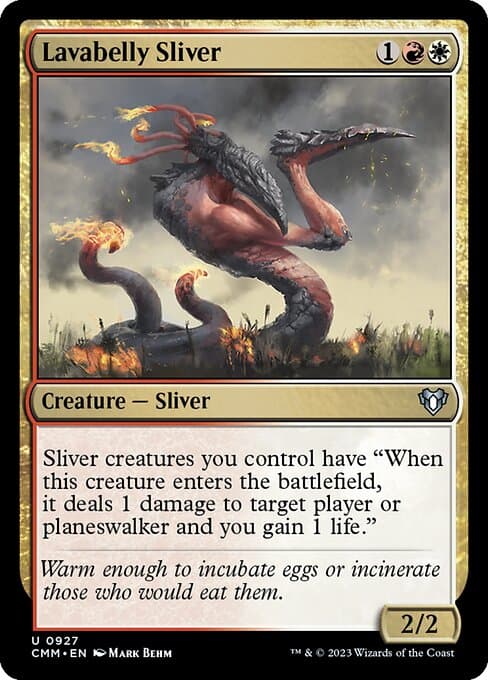 Lavabelly Sliver from Commander Masters (Uncommon)