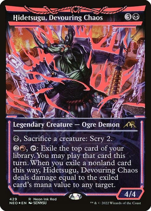 Hidetsugu, Devouring Chaos from Kamigawa: Neon Dynasty (Rare)