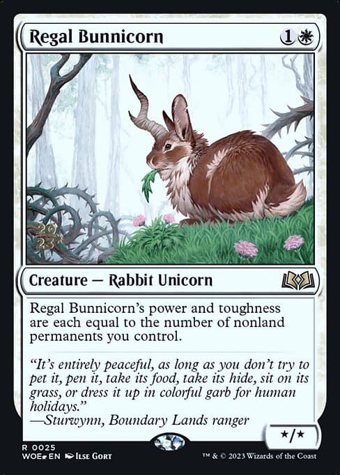 Regal Bunnicorn from Wilds of Eldraine Promos (Rare)